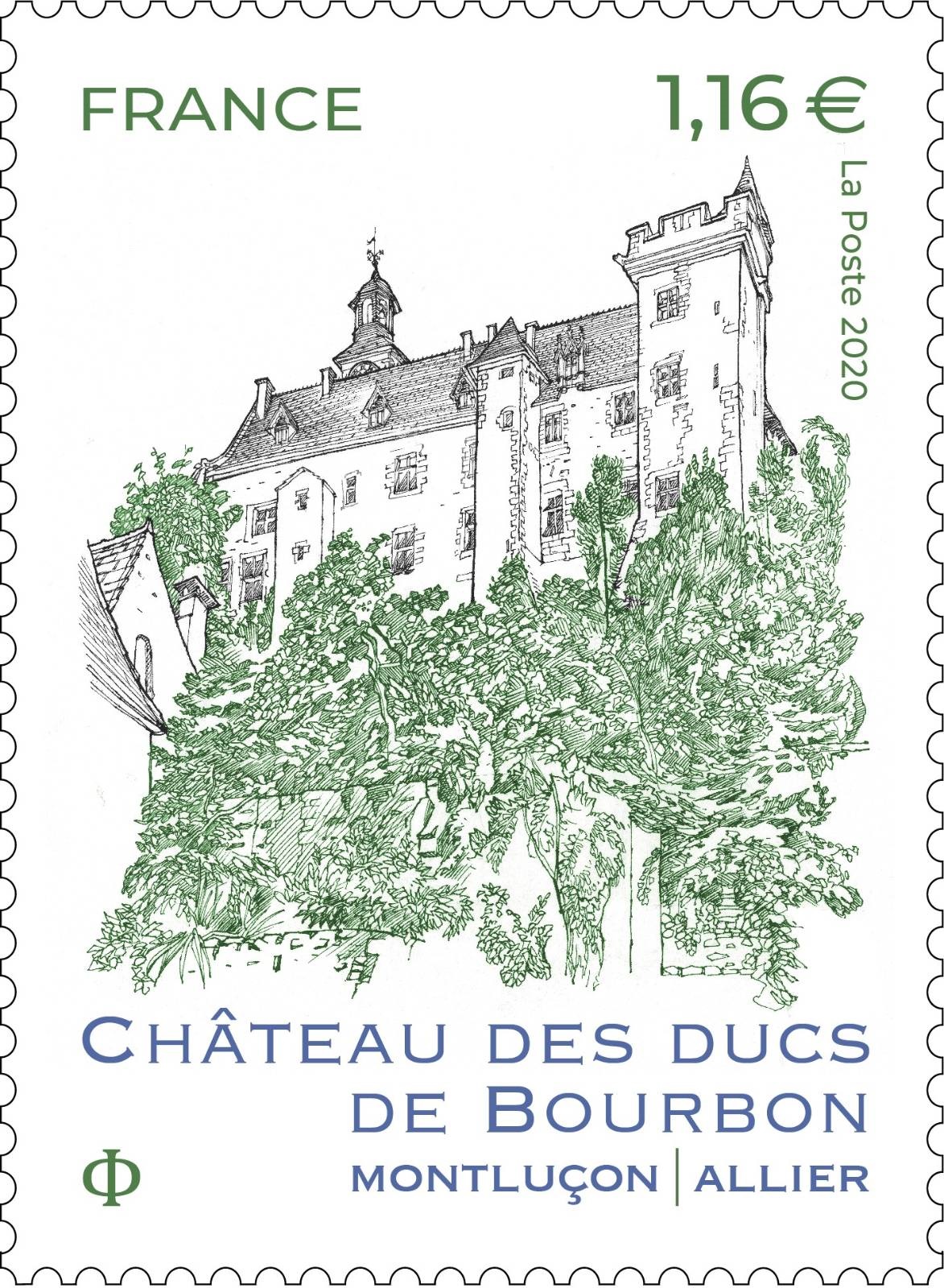 Timbre Château des Ducs de Bourbon Montluçon