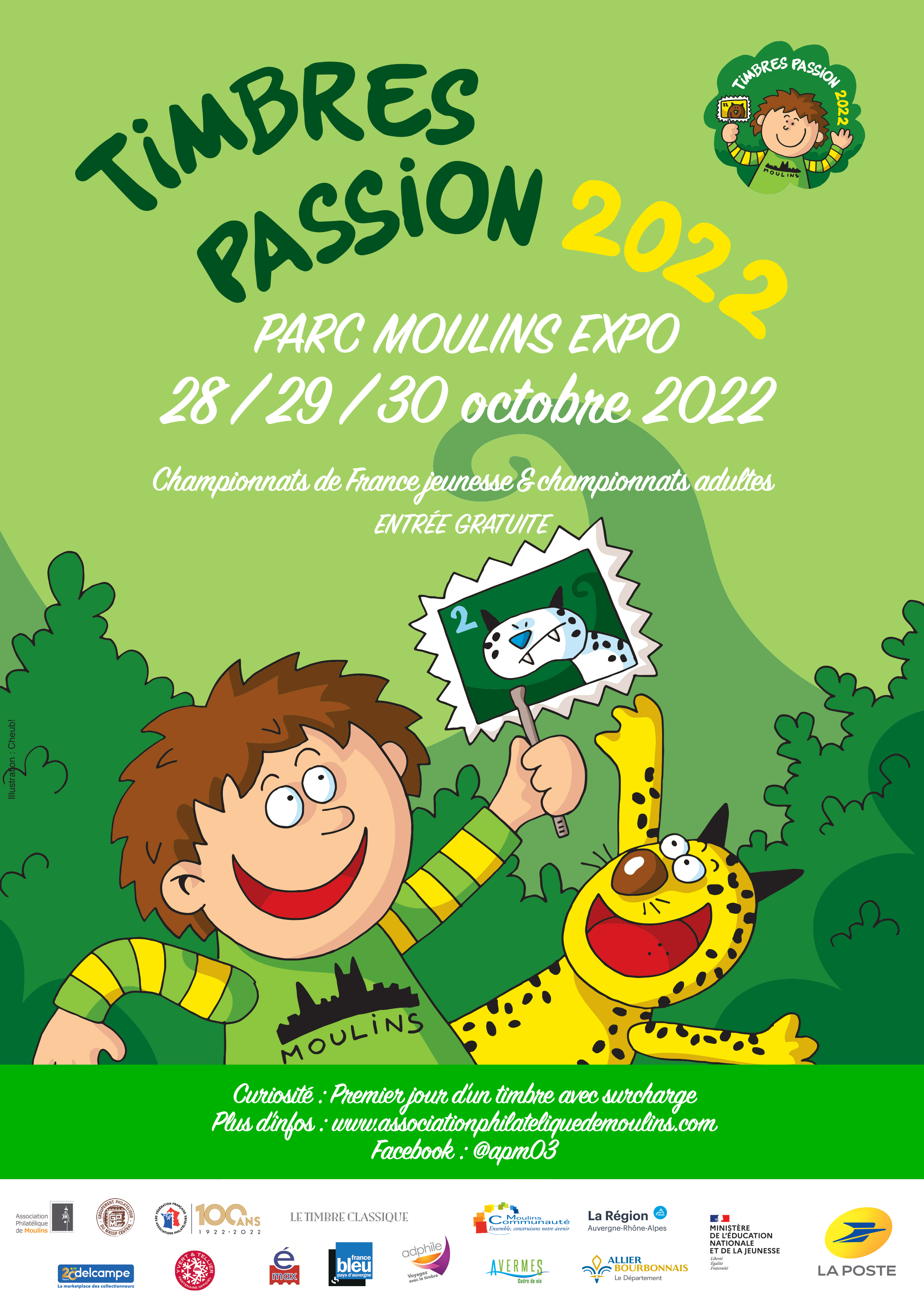 Affiche Timbres Passion 2022 Moulins